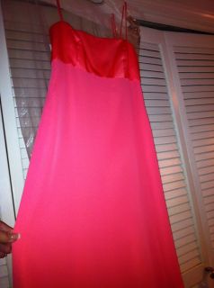 Alfred Angelo 2 Bridesmaids Dresses Coral Sz 6 Retail $156 Each