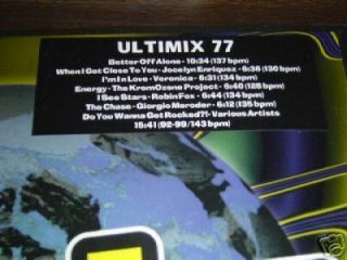ULTIMIX 77 LP Alice DeeJay Rock Medley Giorgio Moroder Jocelyn 