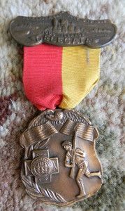    American War Veterans VFW Alexandria Bay 1932 Delegate Medal Ribbon
