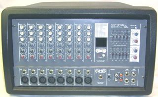 SHS Audio SXP 8400 500 Watt 8 Channel Powered Mixer Multi Effects 