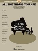 All The Things You Are Jazz Piano Sheet Music Song Book