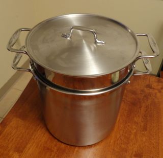ALL CLAD Cookware 12 Quart Multi Cooker Pro Stainless Steel Soup Pasta 
