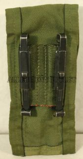   Military Army 9MM Mag Magazine Ammo Pouch w/ Alice Clips OD Green NICE