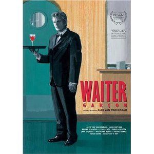 synopsis the waiter is an absurdist postmodern black comedy that comes 