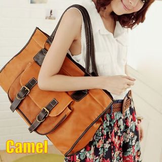 New Fashion Women PU Leather 3 Colors Handbag Shoulder Tote Bag 