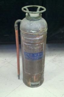 Vintage w D Allen Empty Fire Extinguisher Chicago USA
