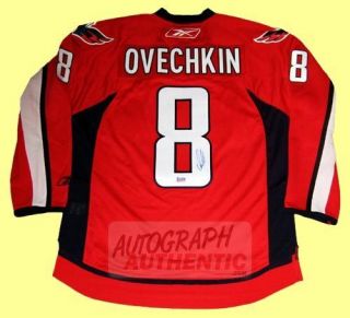 Autographed Alexander Ovechkin Washington Jersey Red