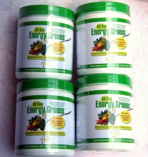 Lot of 4 All Day Energy Greens Alkalizing Green Drink