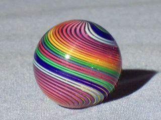    Hand Made Art Glass James Alloway Dichroic Marble #1261 1.05 inch