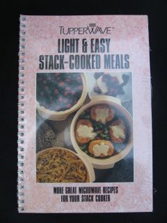   Tupperwave STACK COOKER Light & Easy Meals Microwave Recipe COOKBOOK