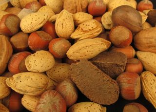 Pounds Mixed Nuts in Shell Pecans Almonds Brazil Nuts Hazelnuts and 