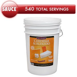 NEW Chefs Cheddar Alfredo Cheese Sauce Emergency Survival cooking Food 