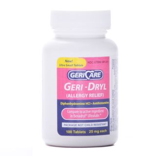 Allergy Relief Tablets Generic Benadryl 100 Bottle
