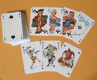 Beautiful Vintage Altenburg Stralsunder Set of 2 Playing Cards Orig 