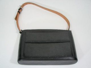   Graphite Gray Monogram Mat Allston Shoulder Bag Handbag Excellent
