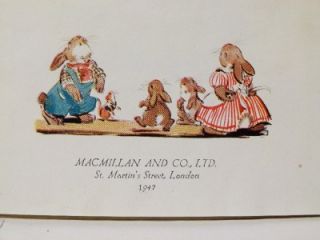 Vintage Book Happy Rabbit by Eileen A Soper 1947 Macmillan Co Hard 