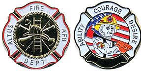 Altus Air Force Base Fire Department Challenge Coin St