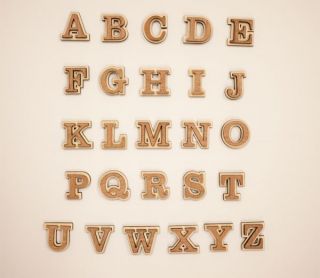   Layered A Z Wooden Letters Wood Letters Alphabet Wood Letters