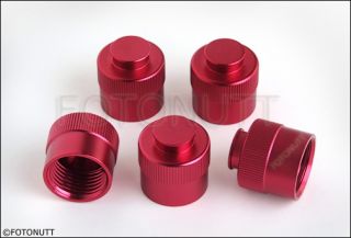   Aluminum Paintball Tank Thread Protectors / Thread Savers in RED