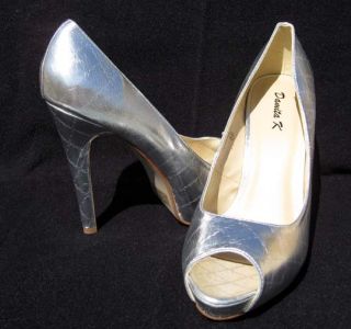   fashion dress pumps shoes new august30 alvy 07 silver size womens 8 us