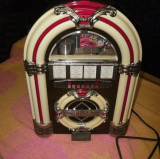 Crosley AM/FM Cassette Radio Jukebox Replica  Player
