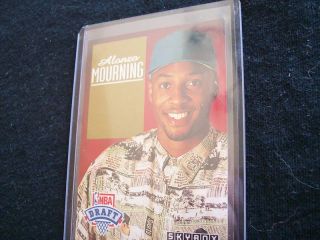 Alonzo Mourning 1992 93 Skybox Draft Pick DP2 Hornets