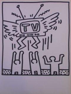 Keith Haring RARE Lithographs 1983 Gallery Lucio Amelio Mint