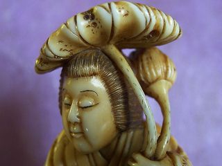 amaterasu japanese goddess with snake outstanding japanese hand carved 