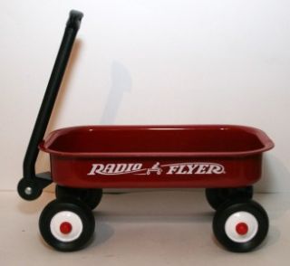 Radio Flyer Small Metal Red Wagon Doll Wagon Excellent 14