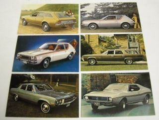 American Motors 1971 Passenger Car Postcard Lot