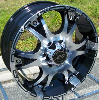 18 Black American Racing Wheels Rims Jeep Wrangler JK 4x4 5LUG Chevy 
