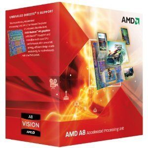 Socket FM1 Llano AMD A8 3850 Quad Core 2 9GHz 4MB L2 Cache Radeon HD 