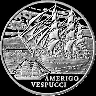 Belarus Coin 1 RBL 2010 Cuni Amerigo Vespucci BU