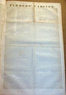 RARE 1833 Newspapers Amherst New Hampshire 175 Yrsold