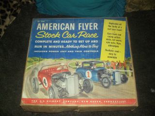 1960s 1 32 Scale Gilbert American Flyer Stock Slot Car Race Set 19060 