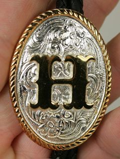 Vintage Aminco The Heritage Collection Letter Initial H Western Bolo 