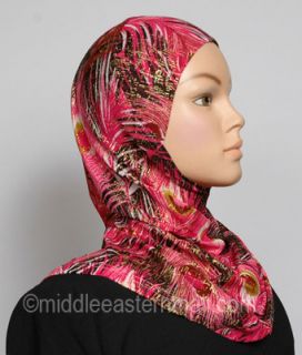 AL Women Muslim 2 Pcs Ameera Hijab Amera  hijab Lycra Crystal 