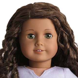 NEW NIB American Girl 18 Doll #44 Dark Curly Hair Hazel Eyes Medium 
