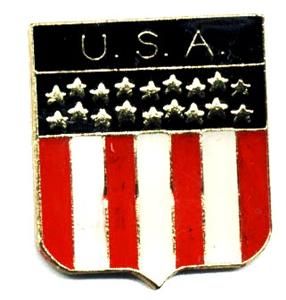 Patriotic U s A Shield American Flag Lapel Pins TG4767
