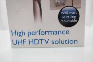 PHILIPS HDTV INDOOR/OUTDOOR AMPLIFIED FLAT PANEL ANTENNA UHF/ HDTV 
