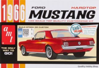 AMT 1 25 Scale 1966 Ford Mustang Hardtop Skill 2 Plastic Model Kit 704 