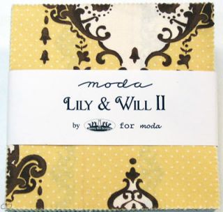   lily and will by bunny hill designs for moda charm pack 100 % cotton