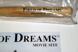 FIELD OF DREAMS Movie Site Mini Bat Pen Postcard & Brochure Costner 