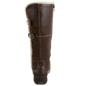 120 Hush Puppies Amarone Women Brown Faux Leather Knee High Boot Sz 6 