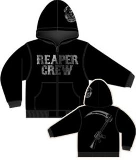 Sons of Anarchy Hoodie SAMCRO Reaper Crew Adult Zip Up Jacket s 2XL 