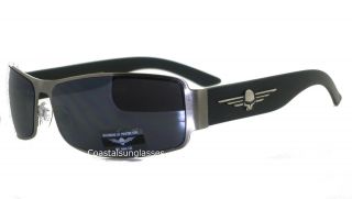 Sons of Anarchy Sunglasses Skull N Wings Reaper Crew Clay Aviator Goth 