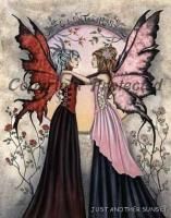 Amy Brown Print Limited Edition Signed Sisters II Fairy Le 75 RARE 