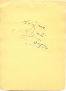 Jackie Cooper Vintage 1930s Original Signed Album Page Autographed 