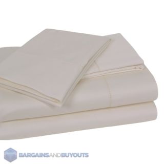 Andiamo Fine Linens 500 TC Egyptian Cotton Single Ply Sheet Set   Full 