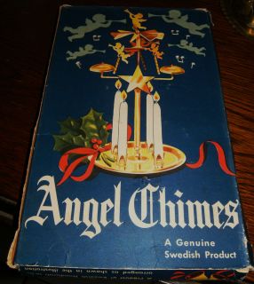   Swedish Angel Chimes Christmas Display w/Box Andersson & Boberg Sweden